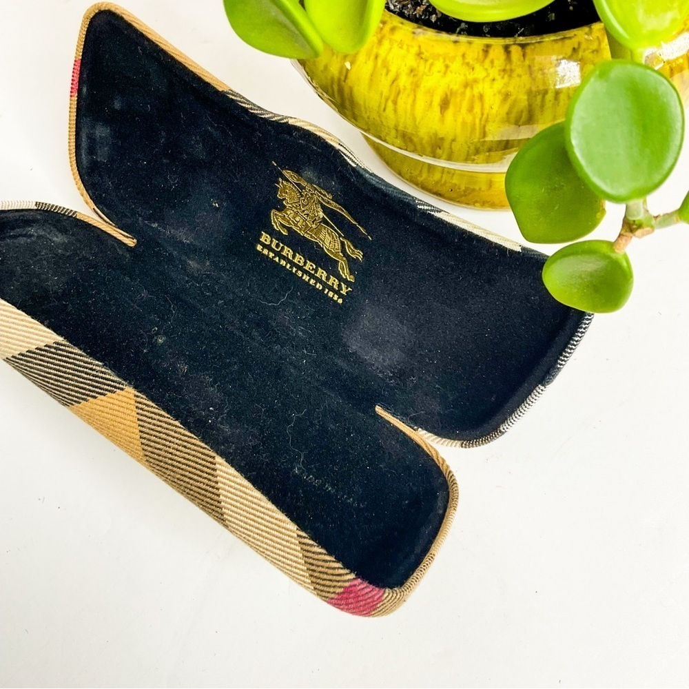 Burberry London Eyeglass Case Nova Check Tartan Glasses Case - Picture 2 of 3